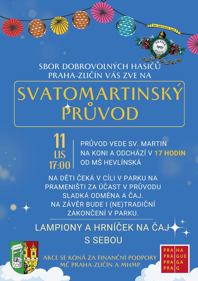 Svatomartinský průvod 11. 11. 2026