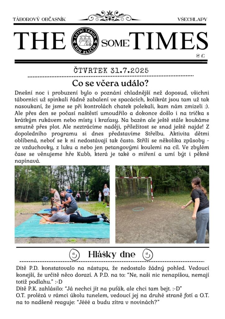 Táborové noviny